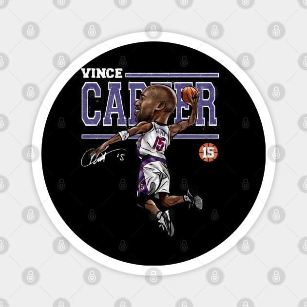 Vince Carter Toronto Cartoon Magnet by MASTER_SHAOLIN